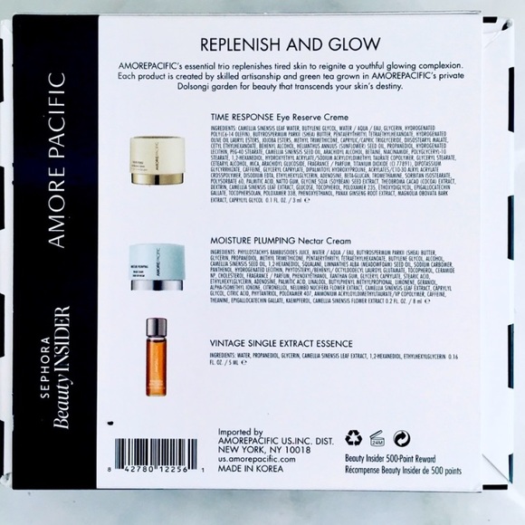 Amore Pacific Replenish And Glow 3-piece Deluxe Set Skin Care gift Set - Picture 2 of 2